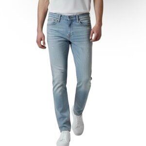 Hollister Men's Jeans 28x30 Slim Straight Distressed Light Wash Bleach Splatter